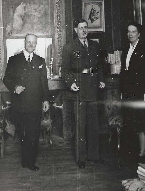 Louis et Denise avec De Gaulle 1947